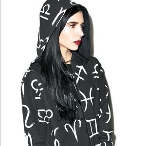 Killstar zodiac zip up hoodie